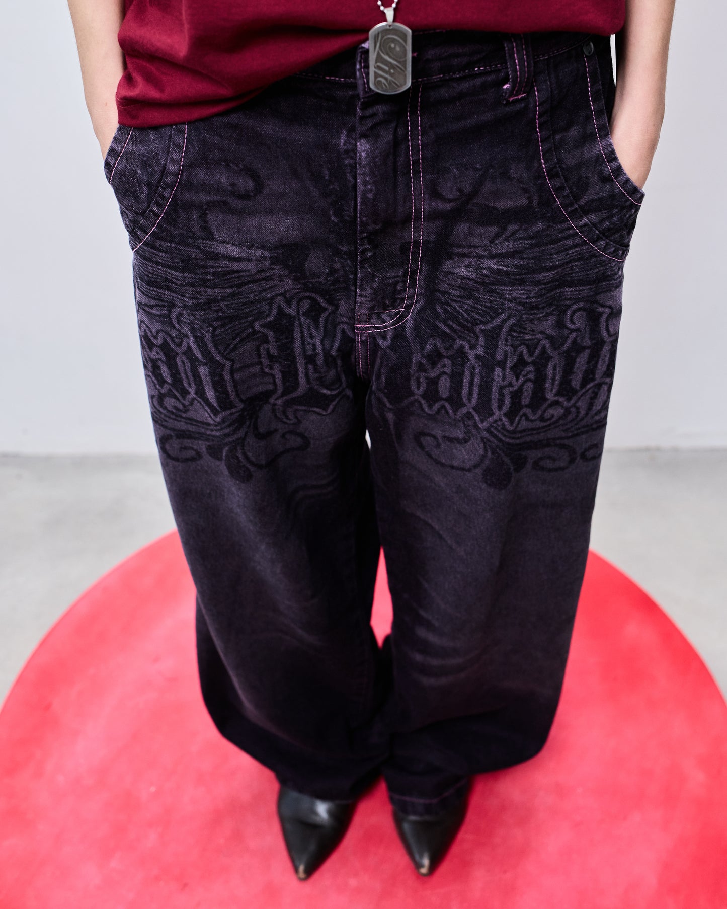 CALÇA JEANS ASAS (LILÁS)
