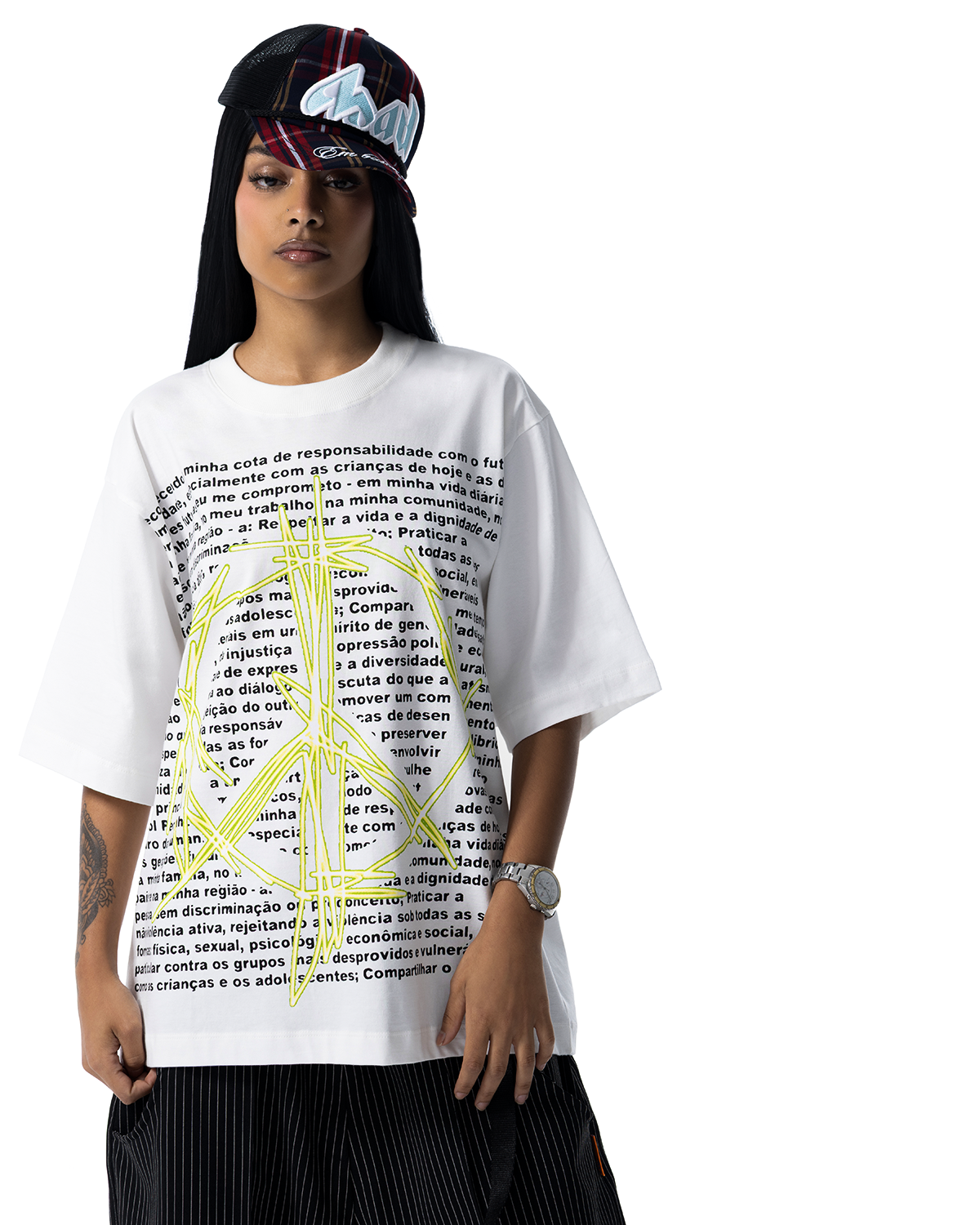 CAMISETA MANIFESTO DA PAZ (OFF WHITE)
