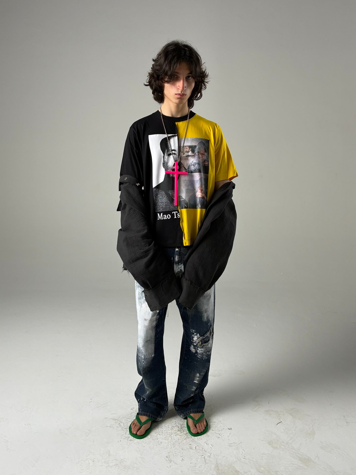 CAMISETA MAO BLUNT (AMARELO/PRETO)