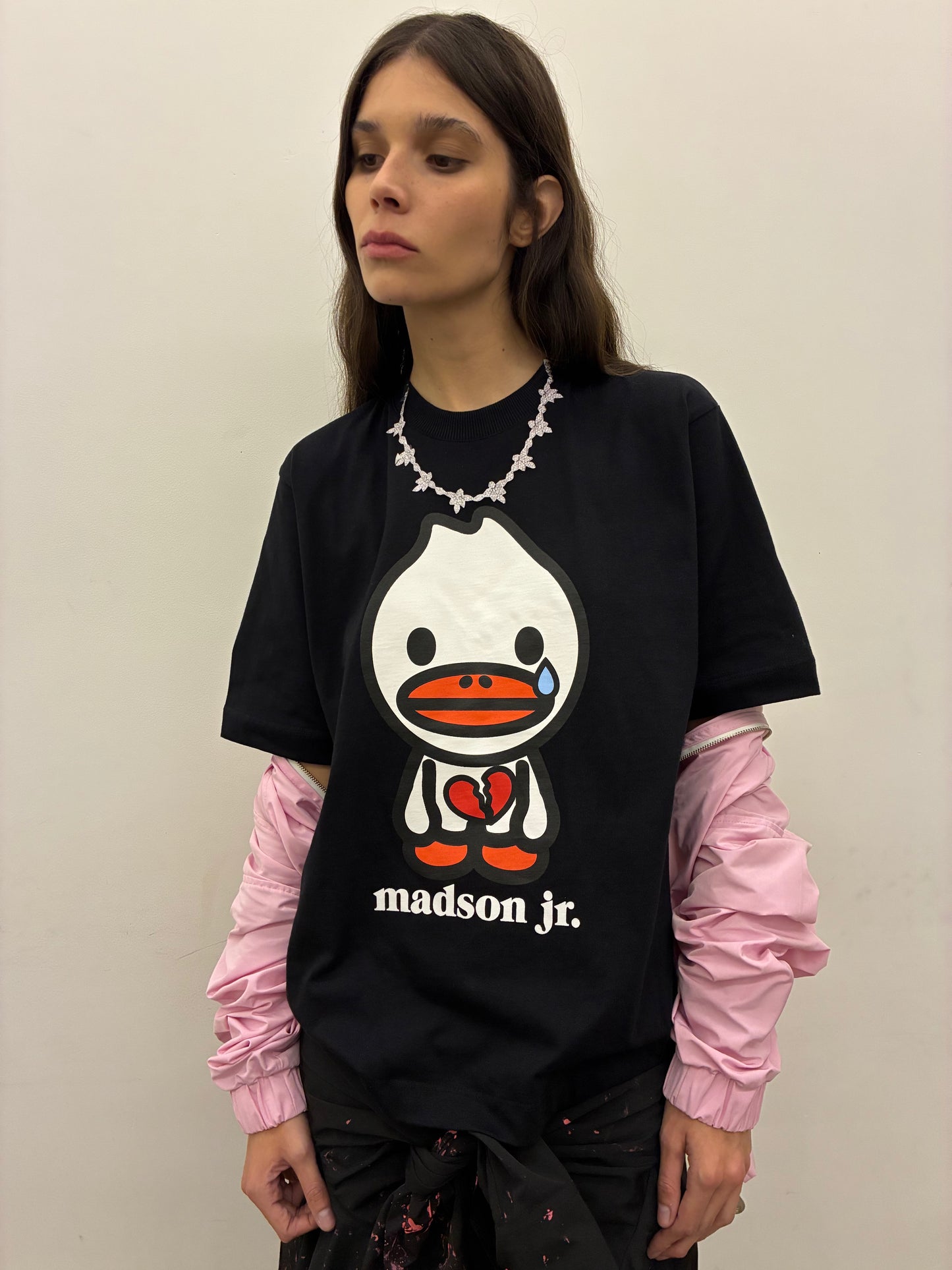 CAMISETA MADSON JR. CORAZÓN PARTIDO (PRETO)