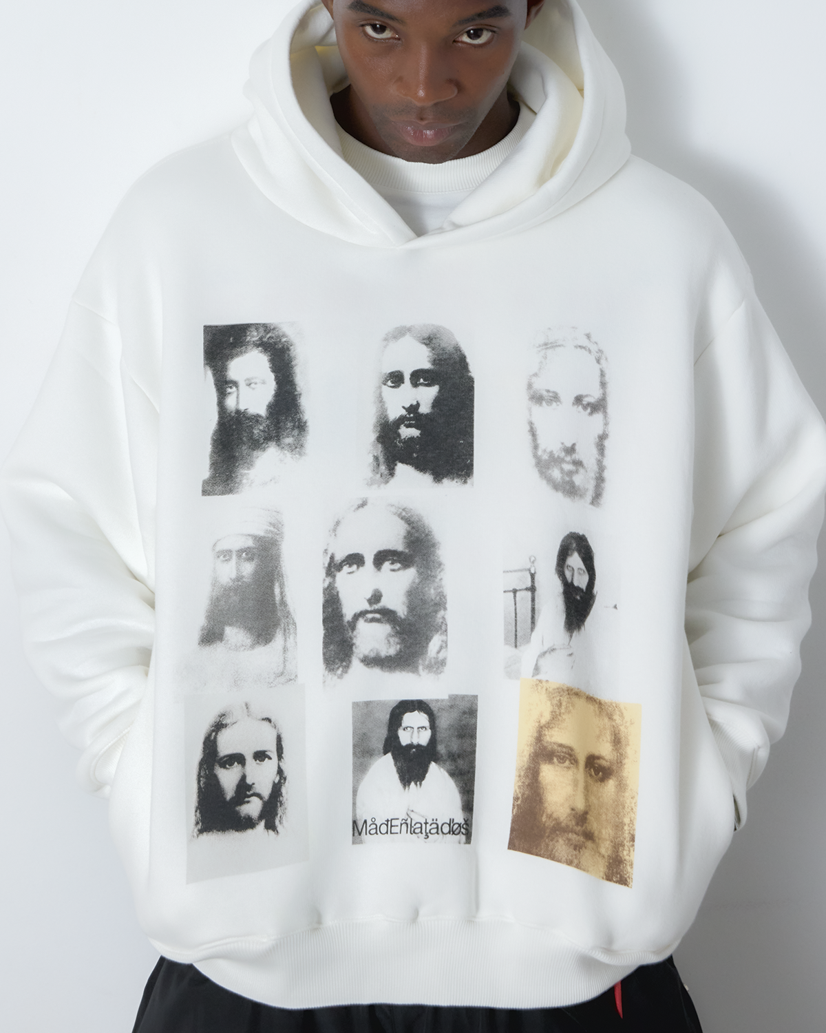 BLUSA MOLETOM ENIGMA DO CRISTO (BRANCO)