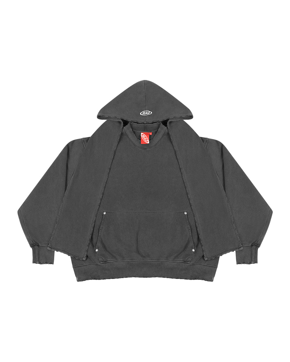 MOLETOM DURAG DE BRUXO CACHECOL DE TIME PRETO