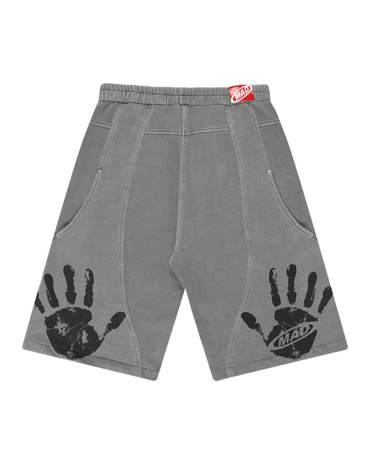 BERMUDA MOLETINHO DOUBLE HAND CINZA