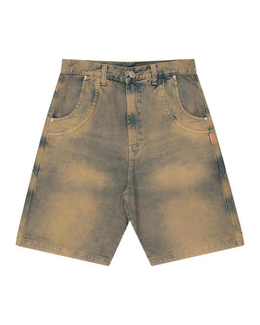 BERMUDA JEANS CURVALÍNEA DOUBLE HAND MARROM
