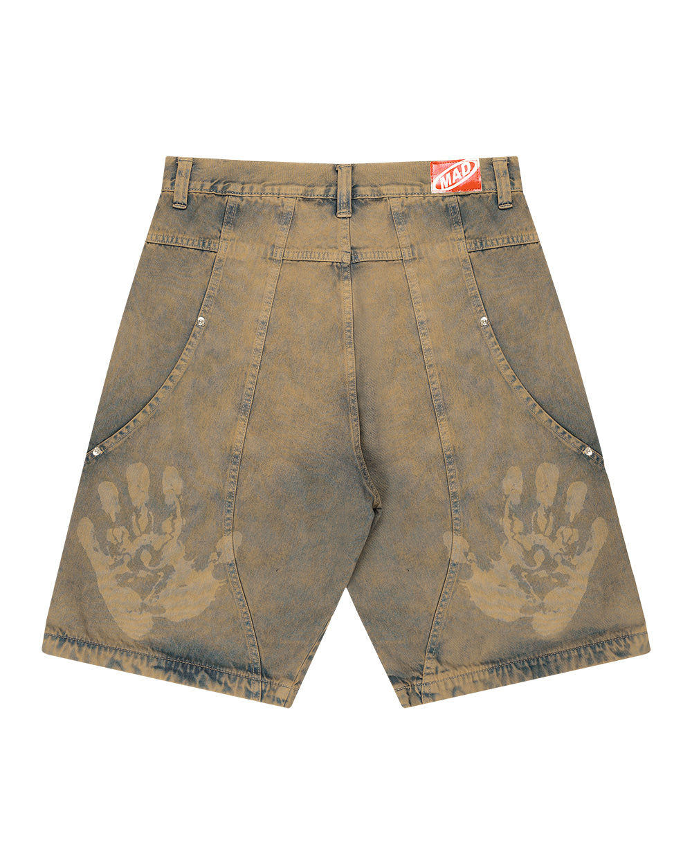 BERMUDA JEANS CURVALÍNEA DOUBLE HAND MARROM