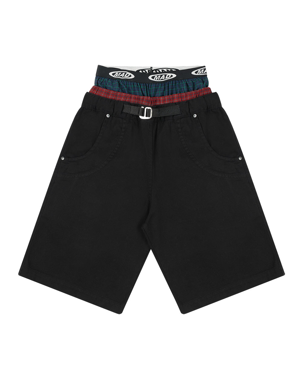 BERMUDA TRIPLA (PRETO/XADREZ)