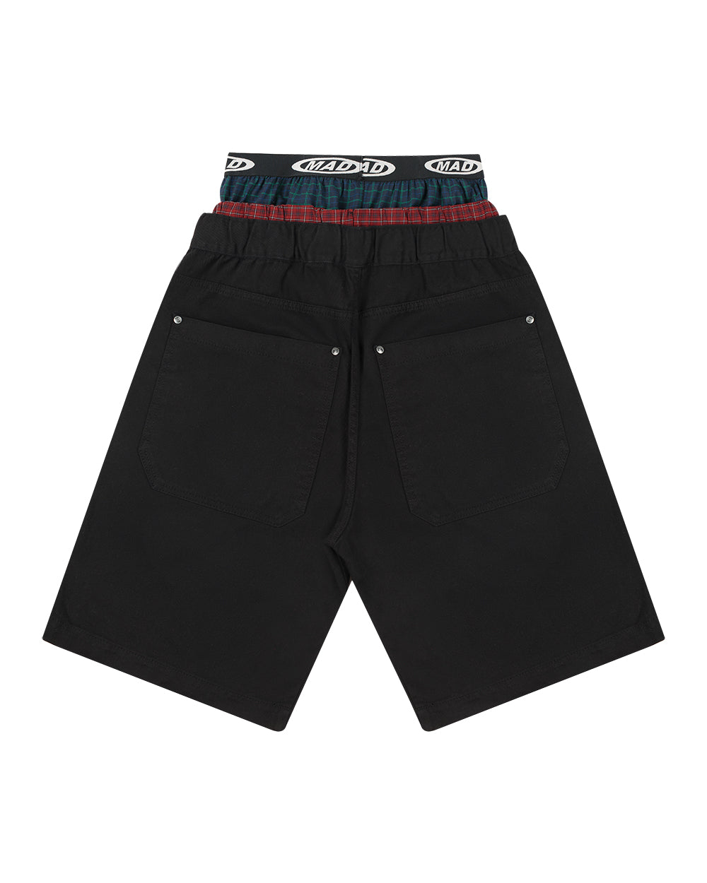 BERMUDA TRIPLA (PRETO/XADREZ)