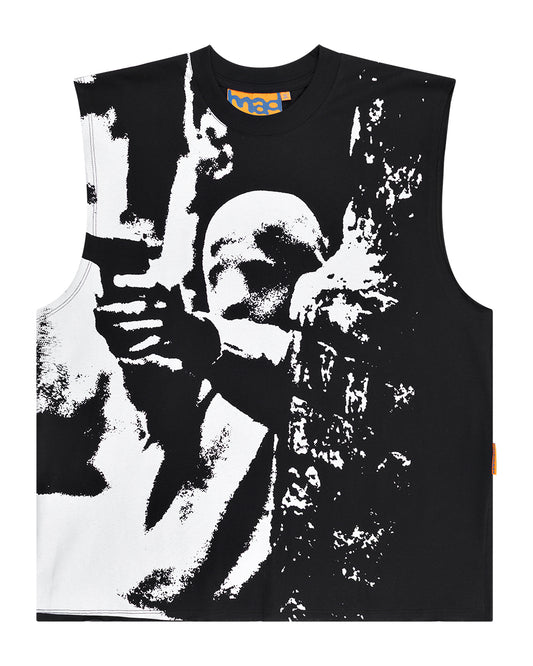 REGATA MUSCLE TEE MAD MAFIA (PRETO)