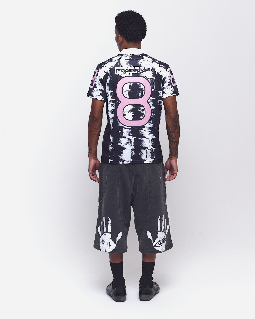 BERMUDA MOLETINHO DOUBLE HAND PRETO