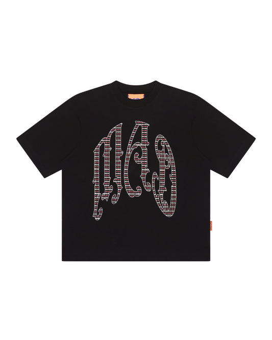 CAMISETA XADREZ VERMELHO (PRETO)