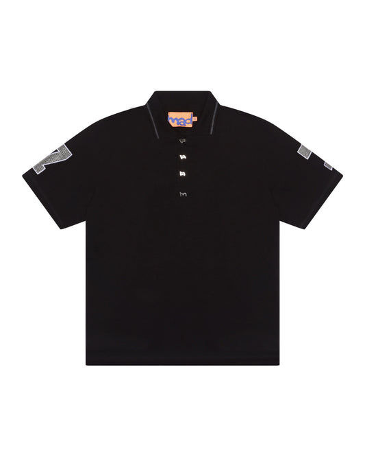CAMISETA POLO 77 (PRETO)