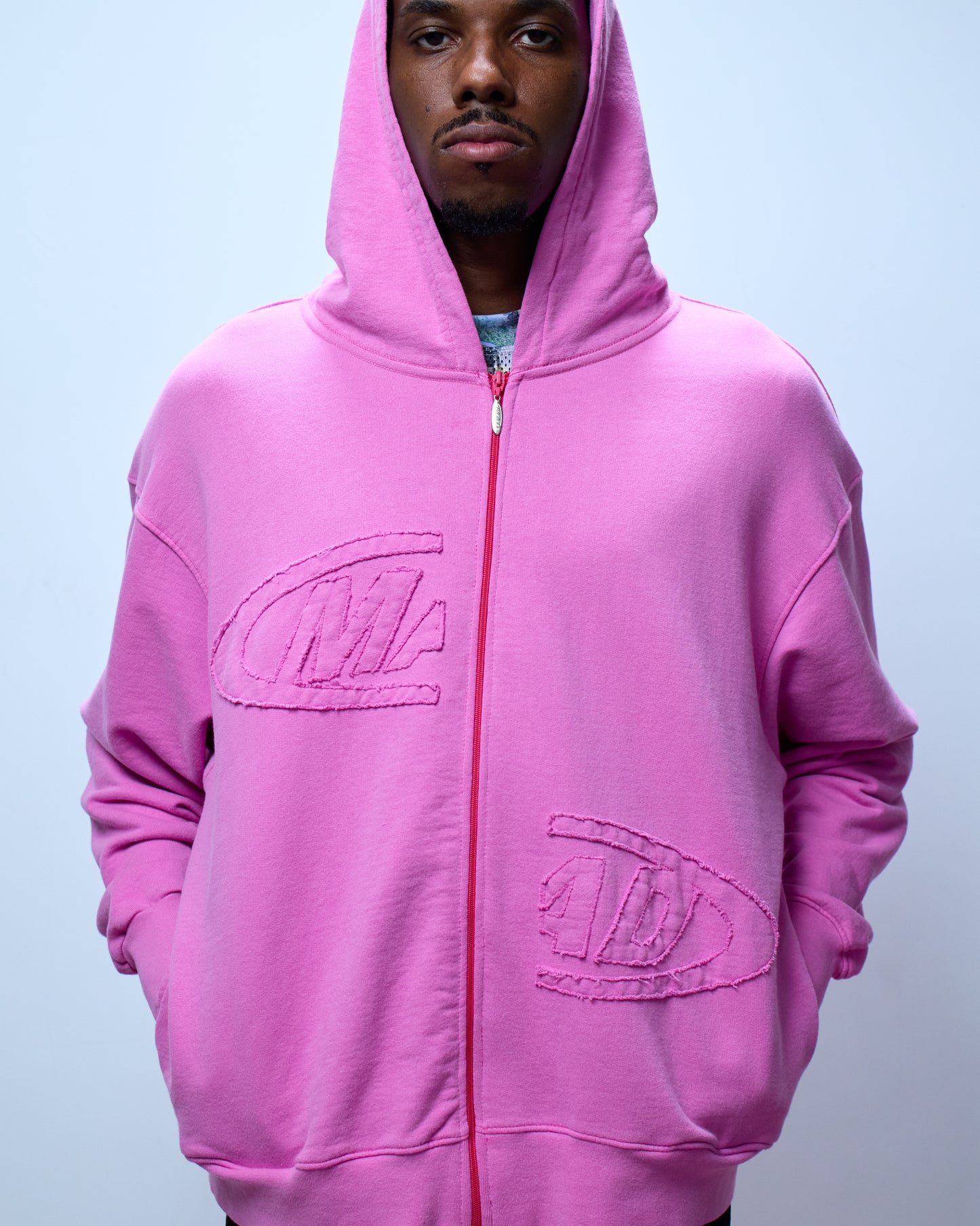 BLUSA MOLETOM PORTAL BORDADO (ROSA)