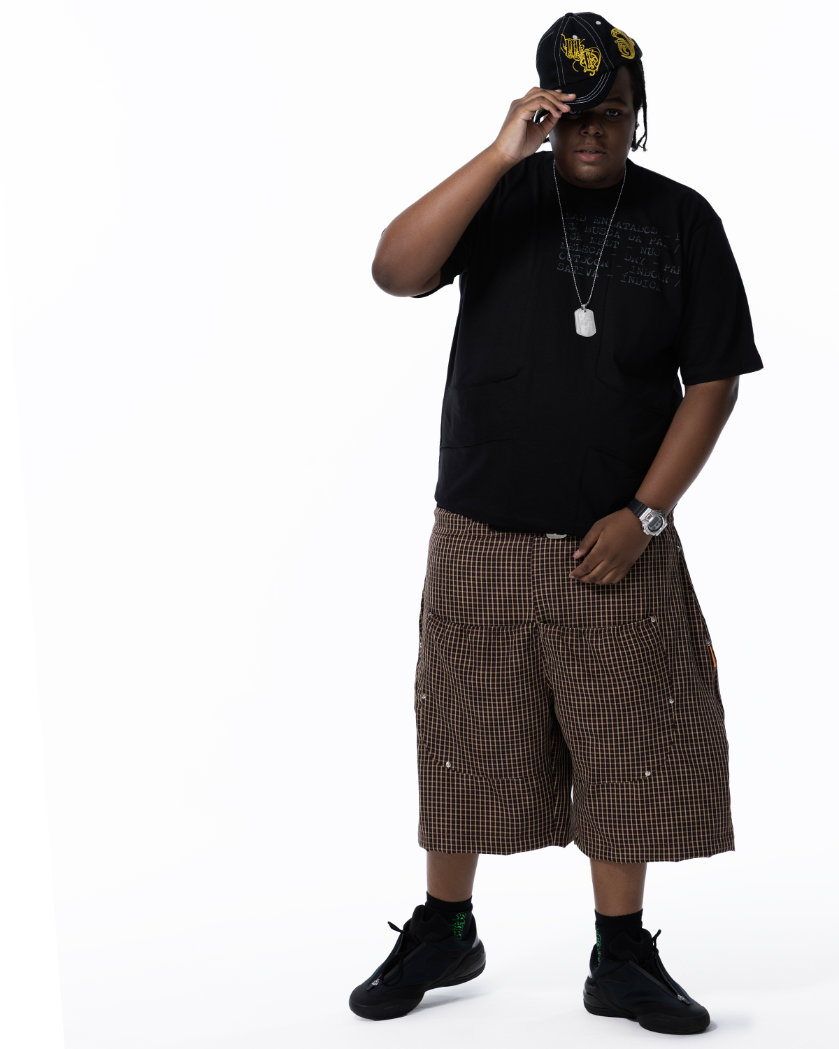 CAMISETA BORDADO DA PAZ (PRETO)