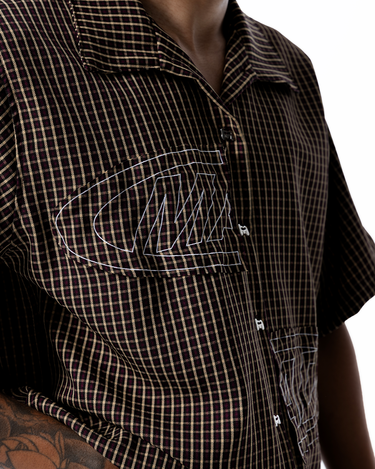 CAMISA PORTAL BORDADA  (VERMELHO)