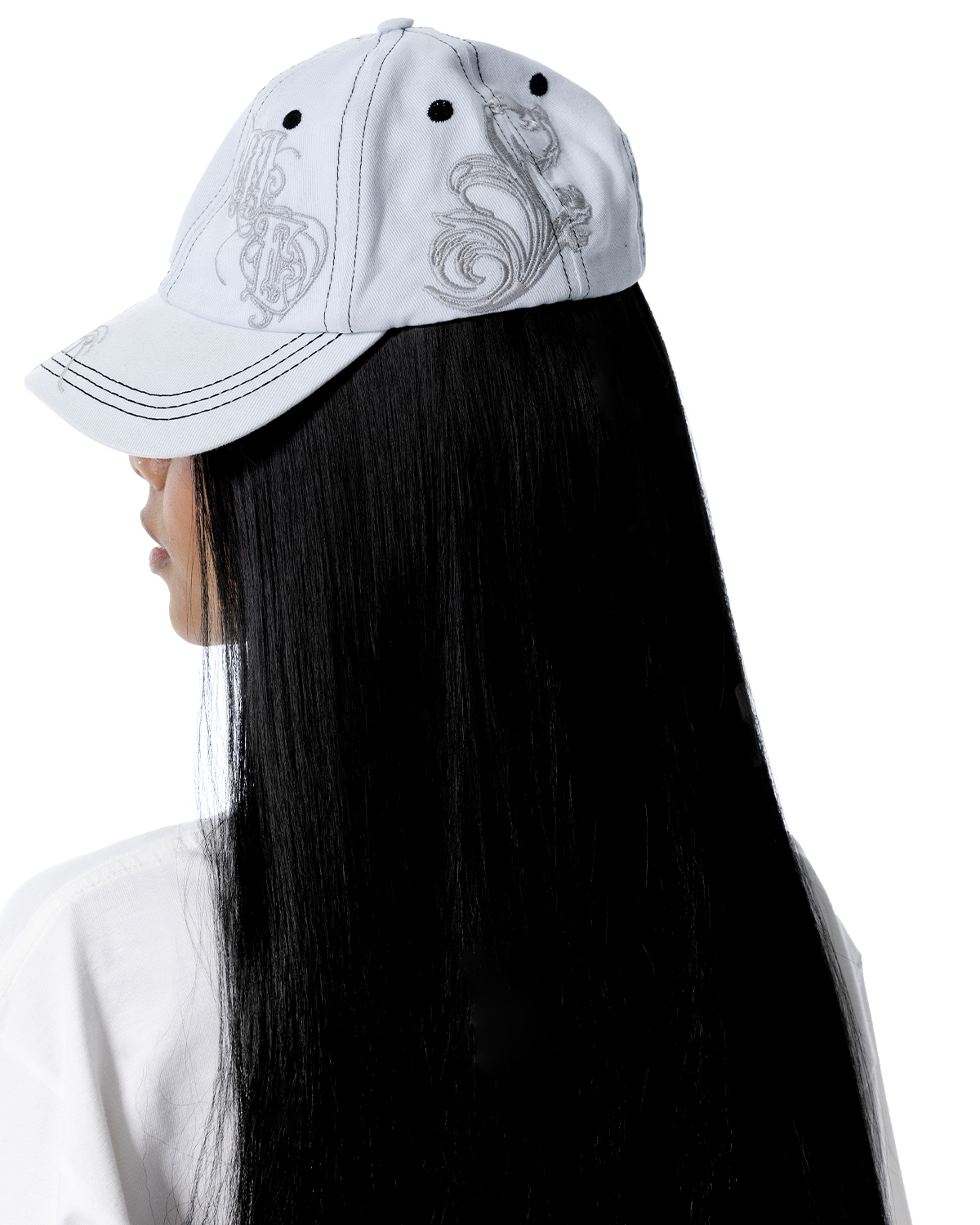 BONÉ BASEBALL - ARABESCO - BRANCO / PRETO