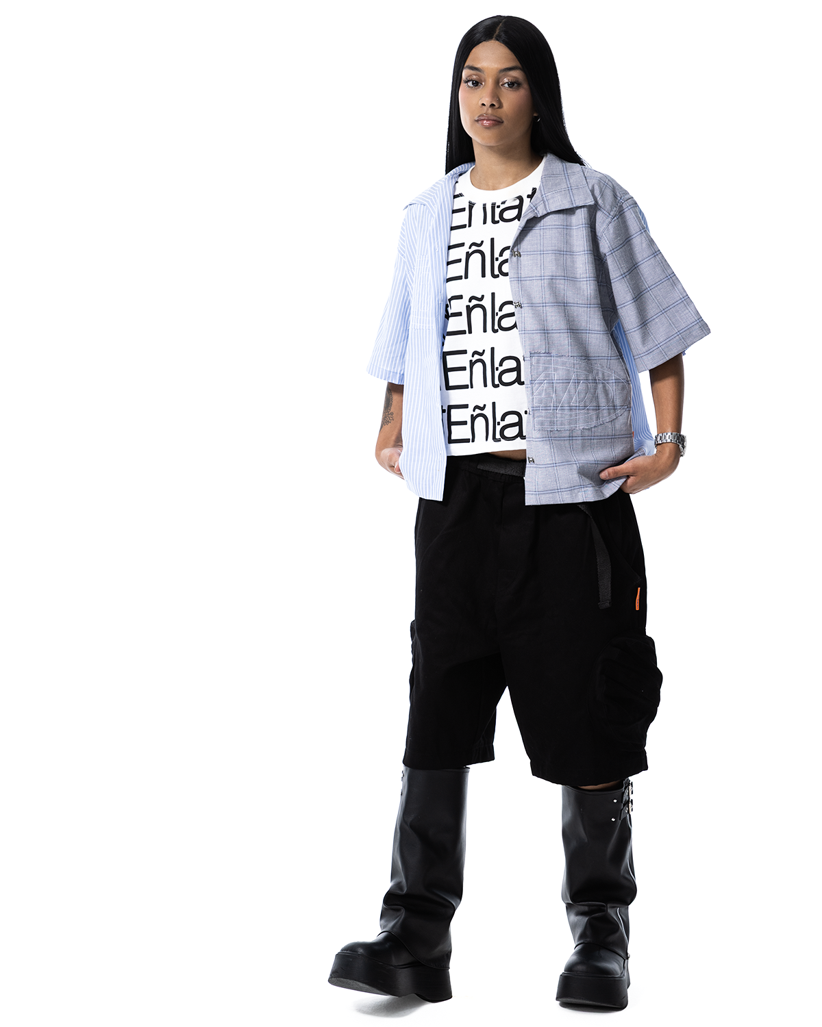 CAMISA PORTAL BORDADA  (XADREZ/LISTRAS)