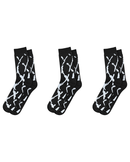 PACK 3 PARES DE MEIA MAD ENLATADOS (GRADIL)