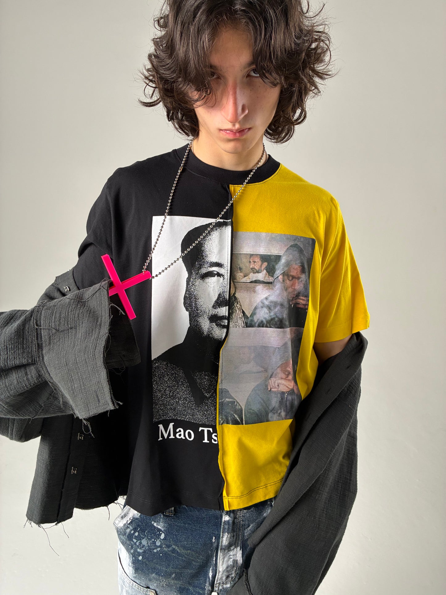 CAMISETA MAO BLUNT (AMARELO/PRETO)