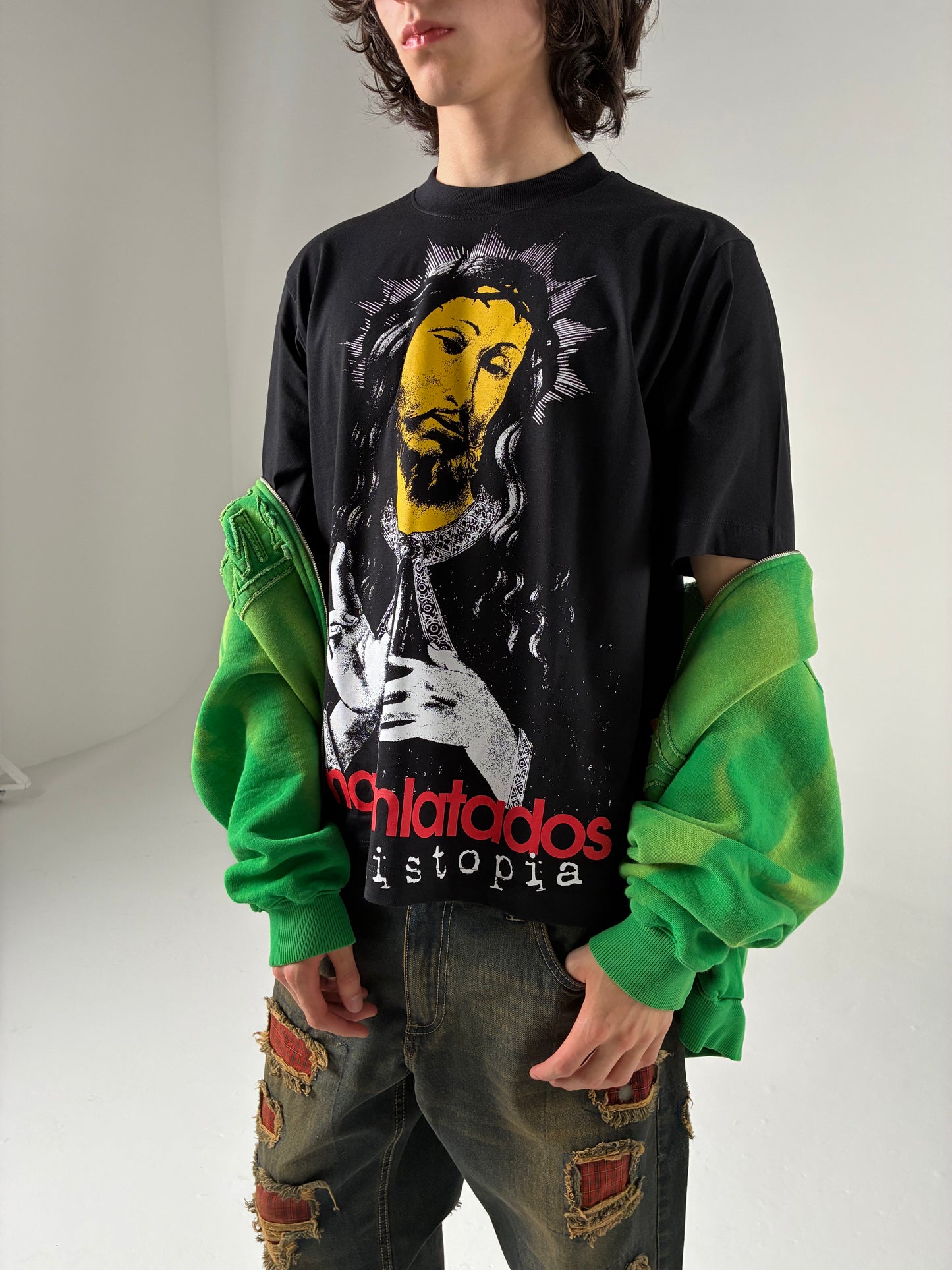 CAMISETA JESUS DISTOPIA (PRETO)