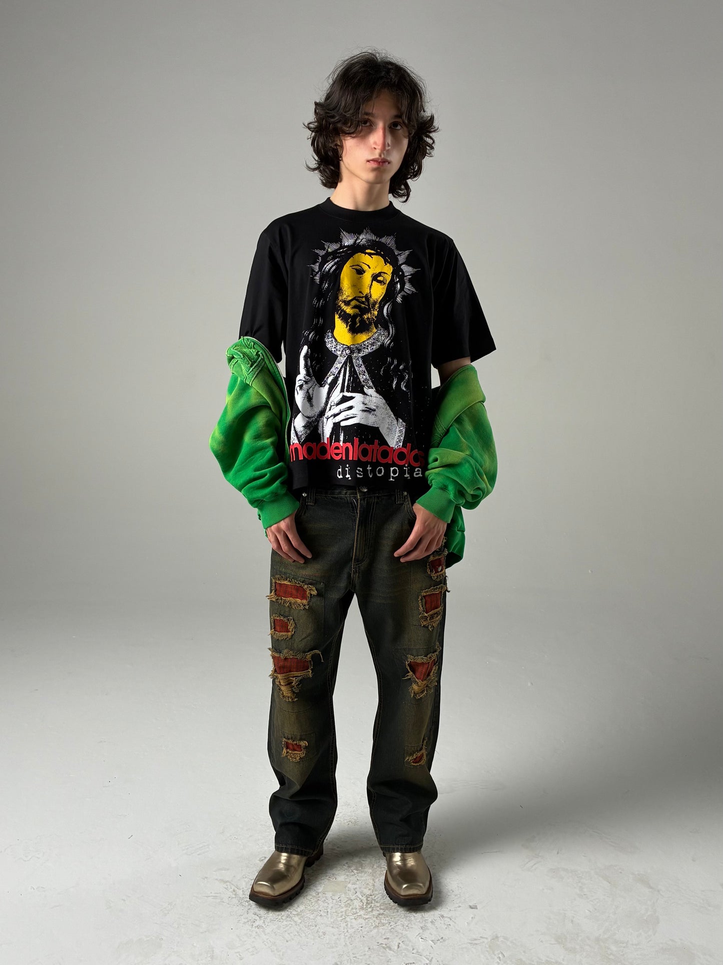 CAMISETA JESUS DISTOPIA (PRETO)