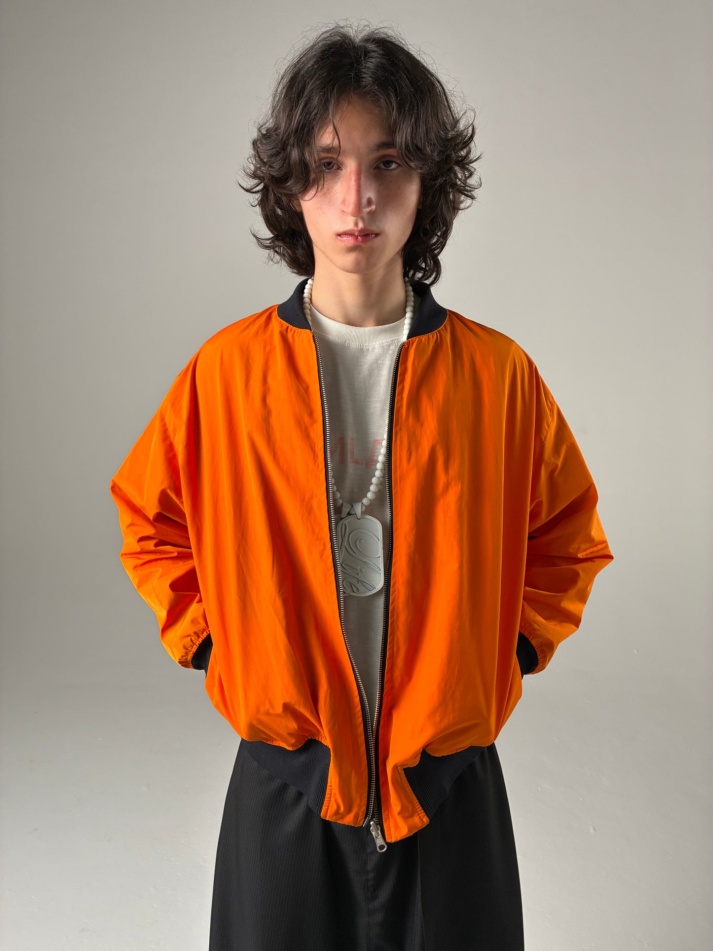 JAQUETA BOMBER - SACRIFÍCIO (LARANJA/FULL-PRINT)