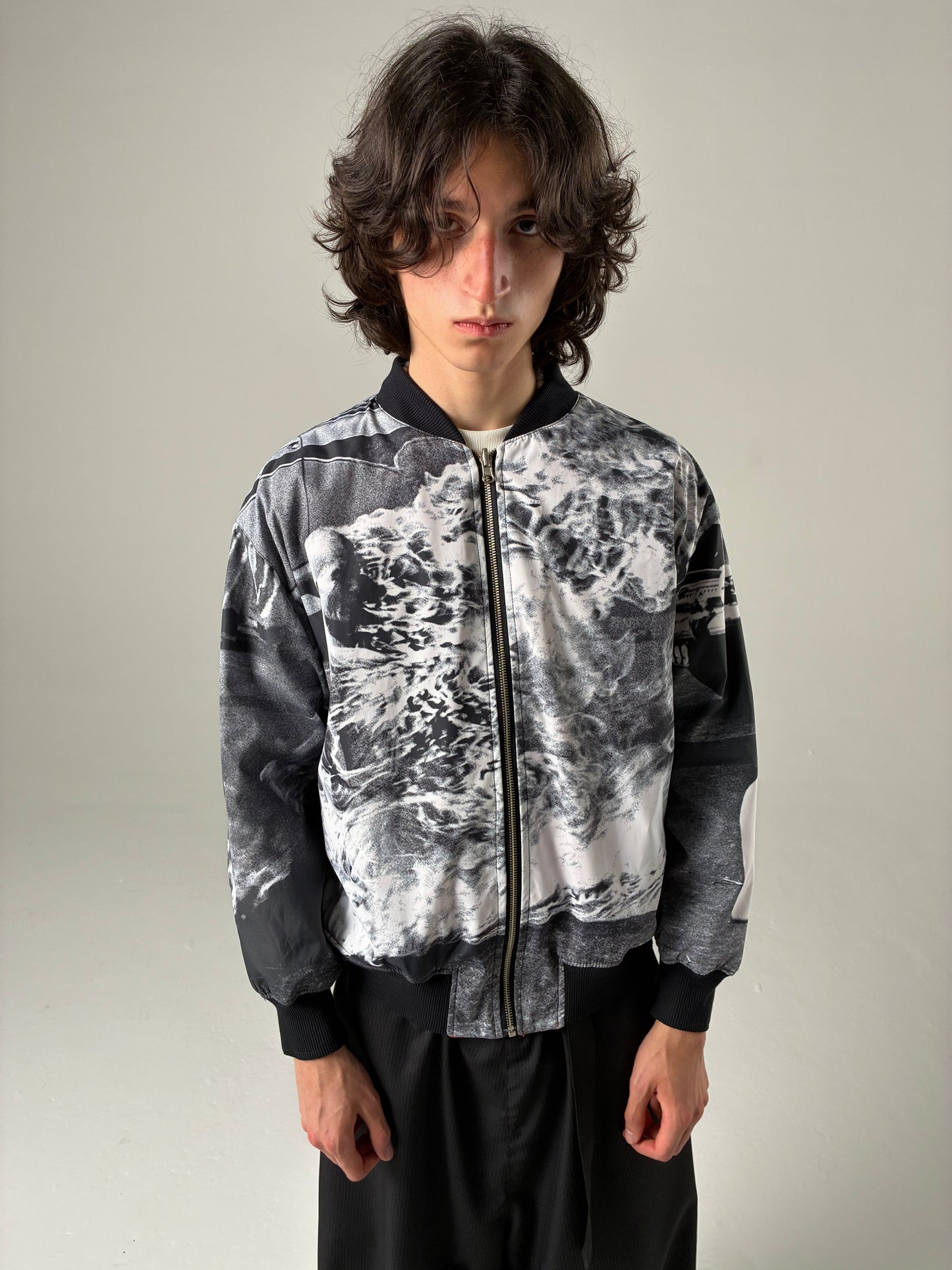 JAQUETA BOMBER - SACRIFÍCIO (LARANJA/FULL-PRINT)