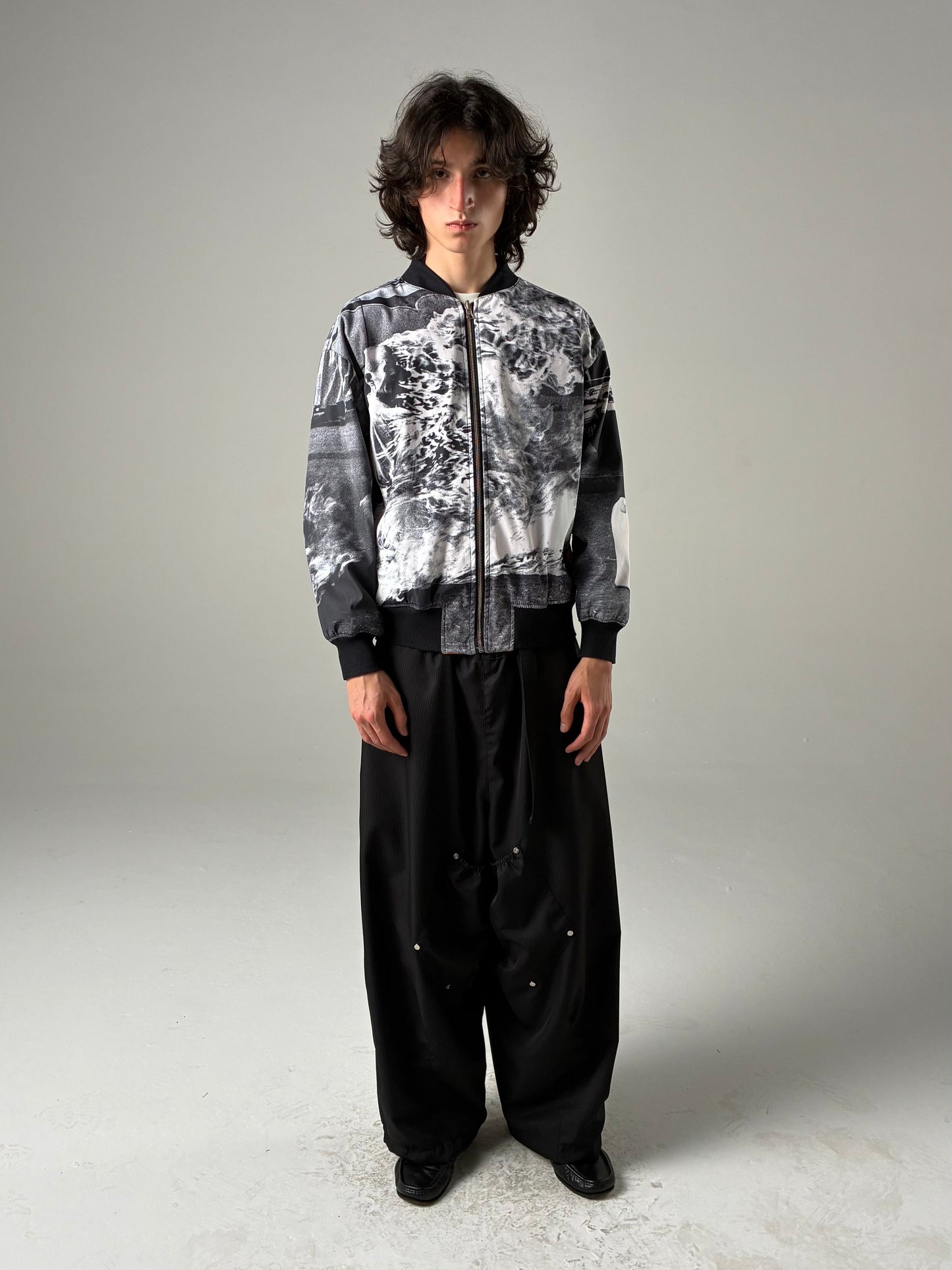 JAQUETA BOMBER - SACRIFÍCIO (LARANJA/FULL-PRINT)