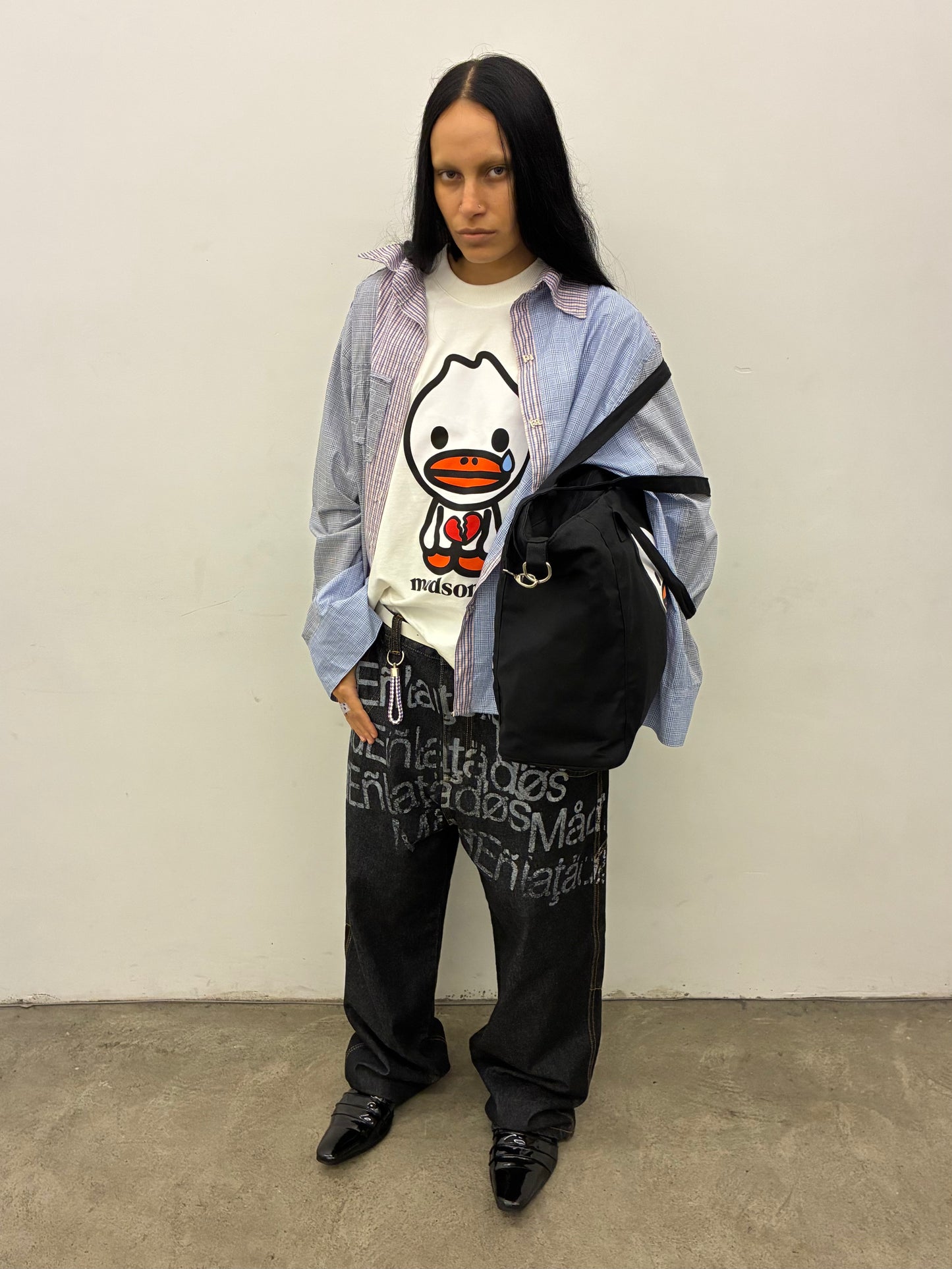 CAMISETA MADSON JR. CORAZÓN PARTIDO (OFF-WHITE)