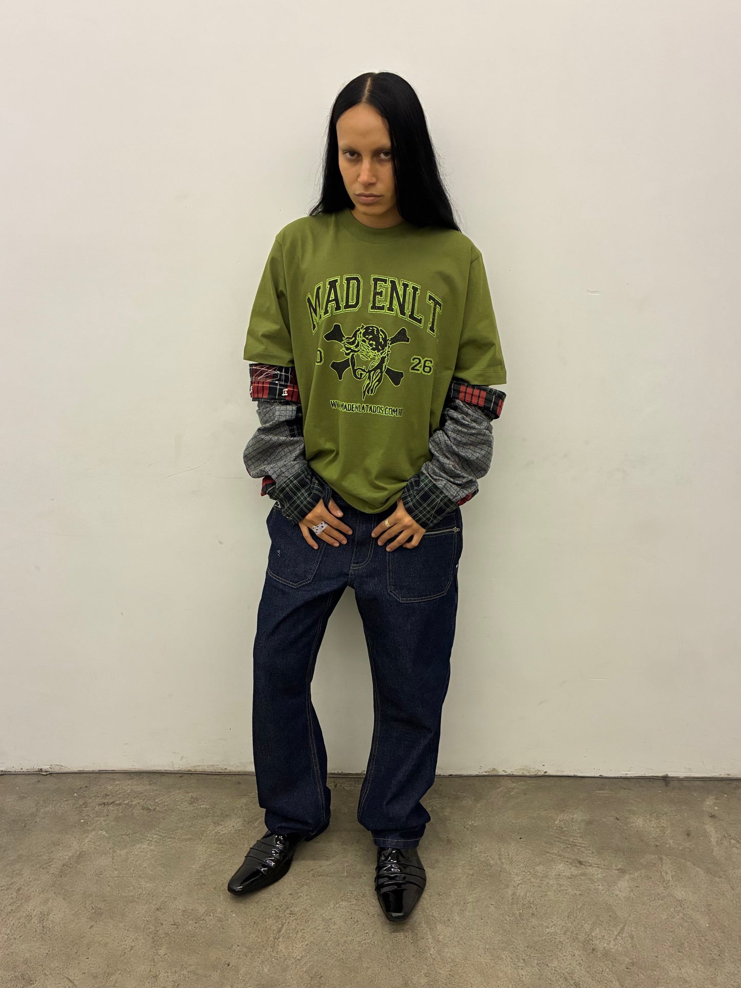 CAMISETA JESUS CROSS (VERDE)