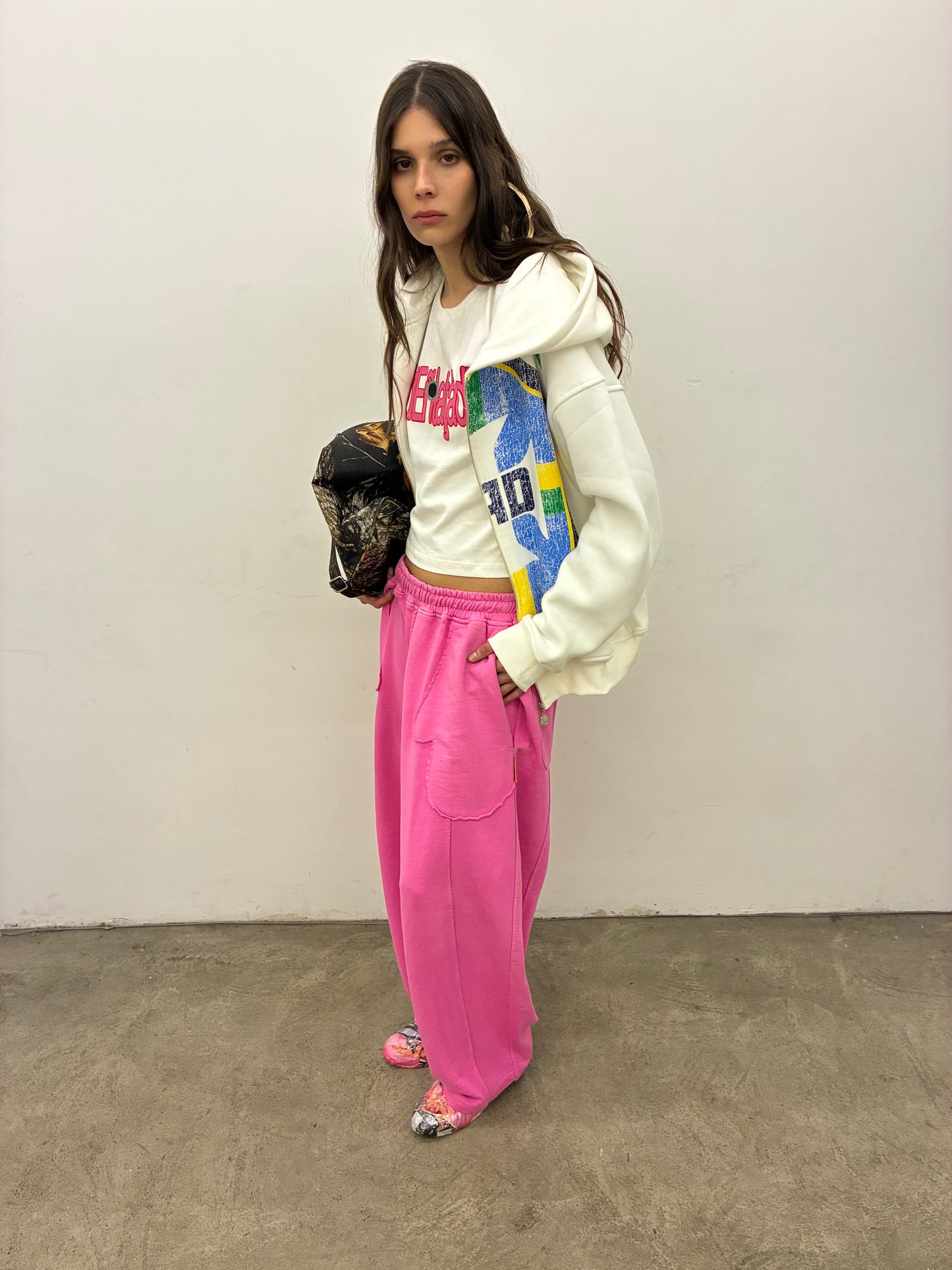 CALÇA BALÃO LUVINHA - TINGIMENTO (ROSA)
