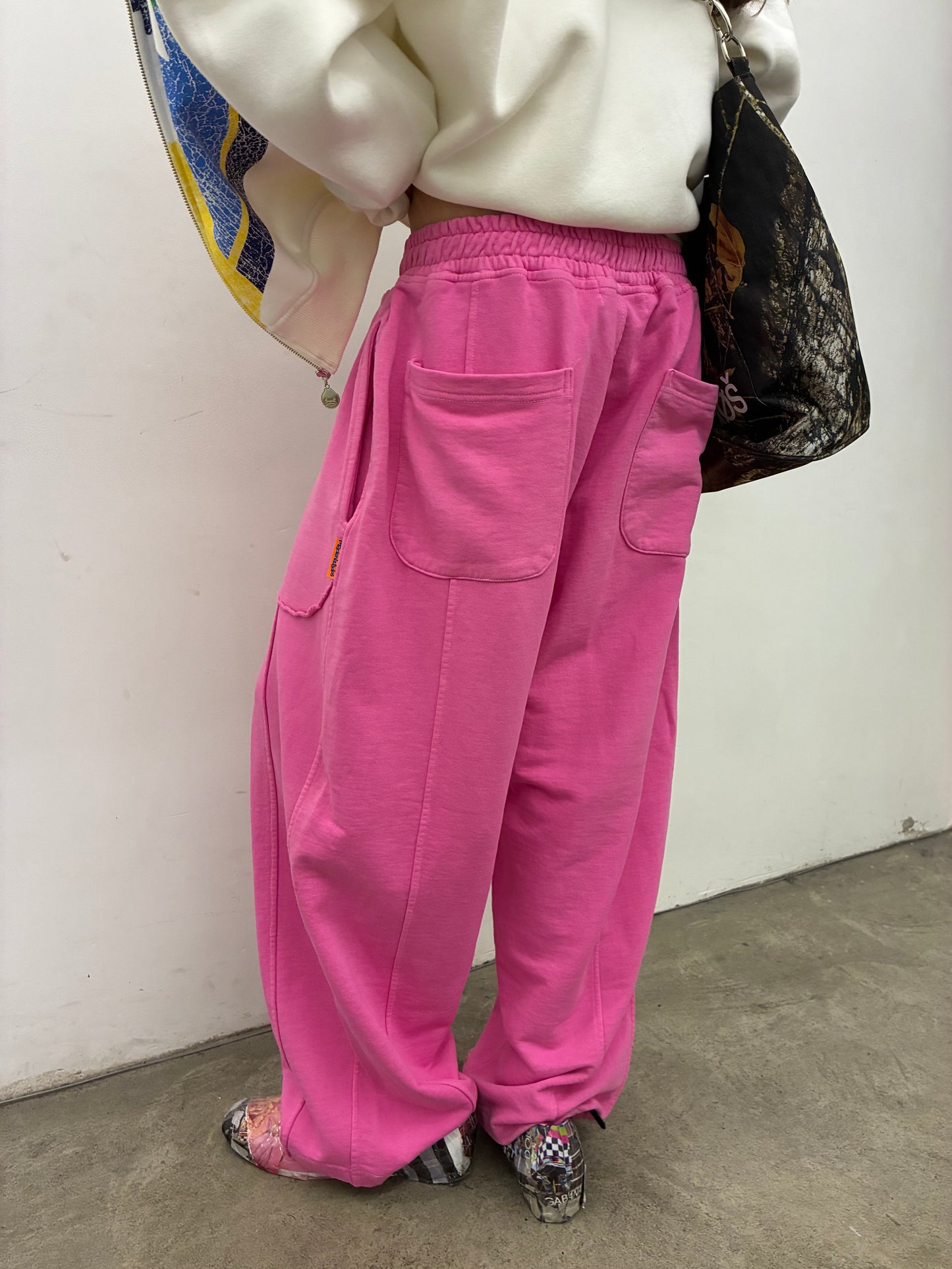CALÇA BALÃO LUVINHA - TINGIMENTO (ROSA)
