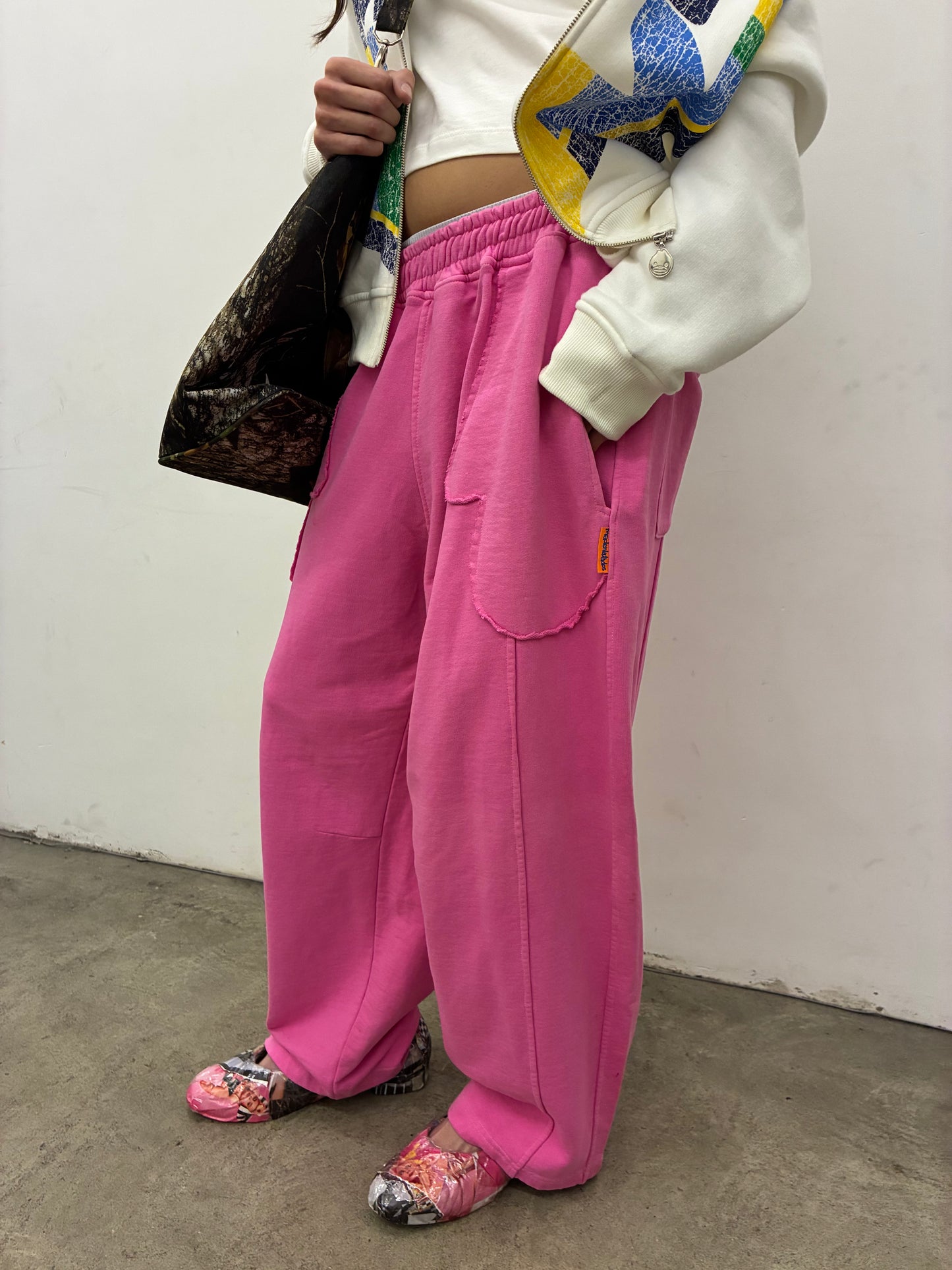 CALÇA BALÃO LUVINHA - TINGIMENTO (ROSA)