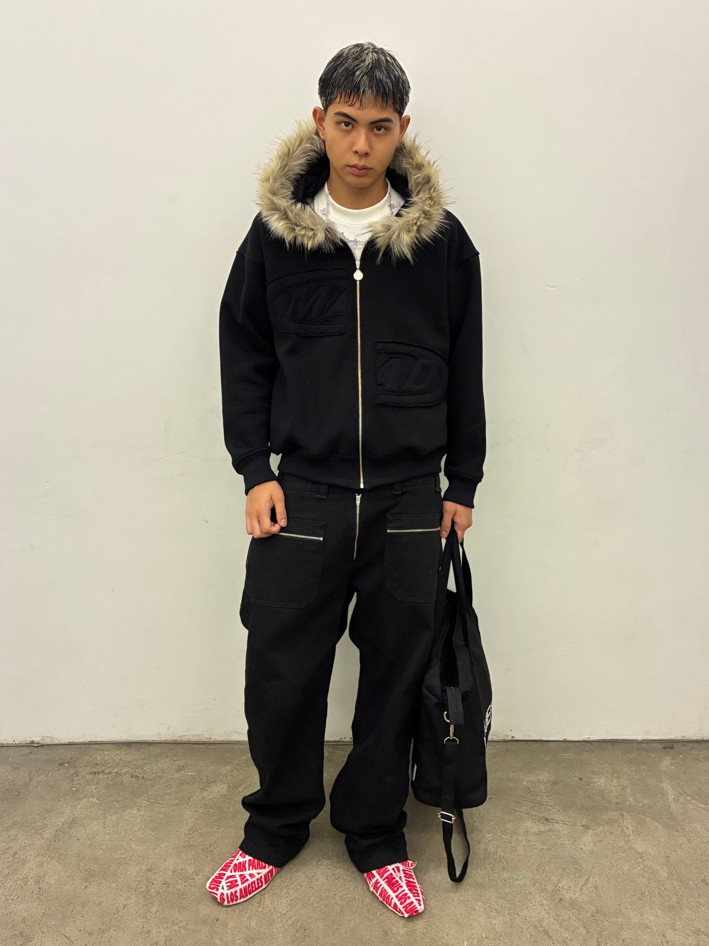CALÇA RETA - INVERSO - (PRETO)