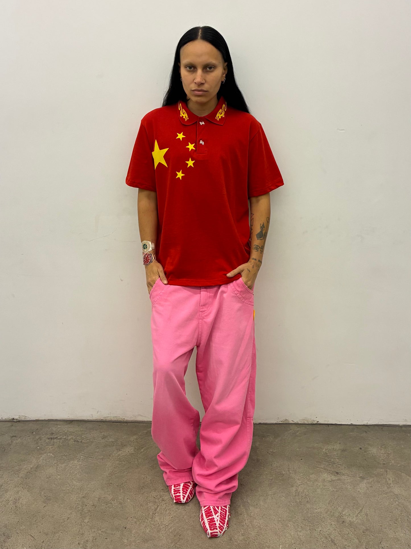 CALÇA CURVAS JEANS - TINTURARIA ROSA
