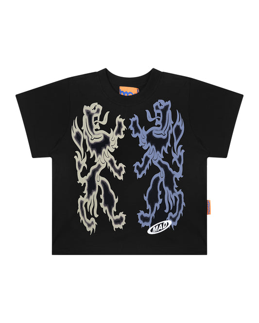 BABY TEE LEONINO (PRETO)