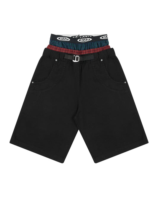 BERMUDA TRIPLA (PRETO/XADREZ)