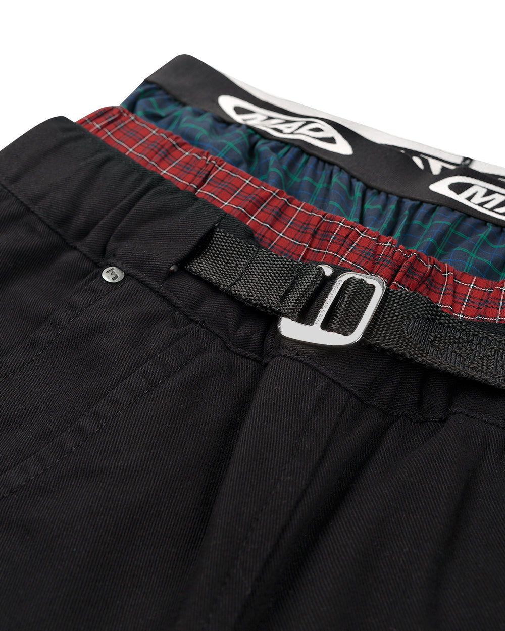 BERMUDA TRIPLA (PRETO/XADREZ)