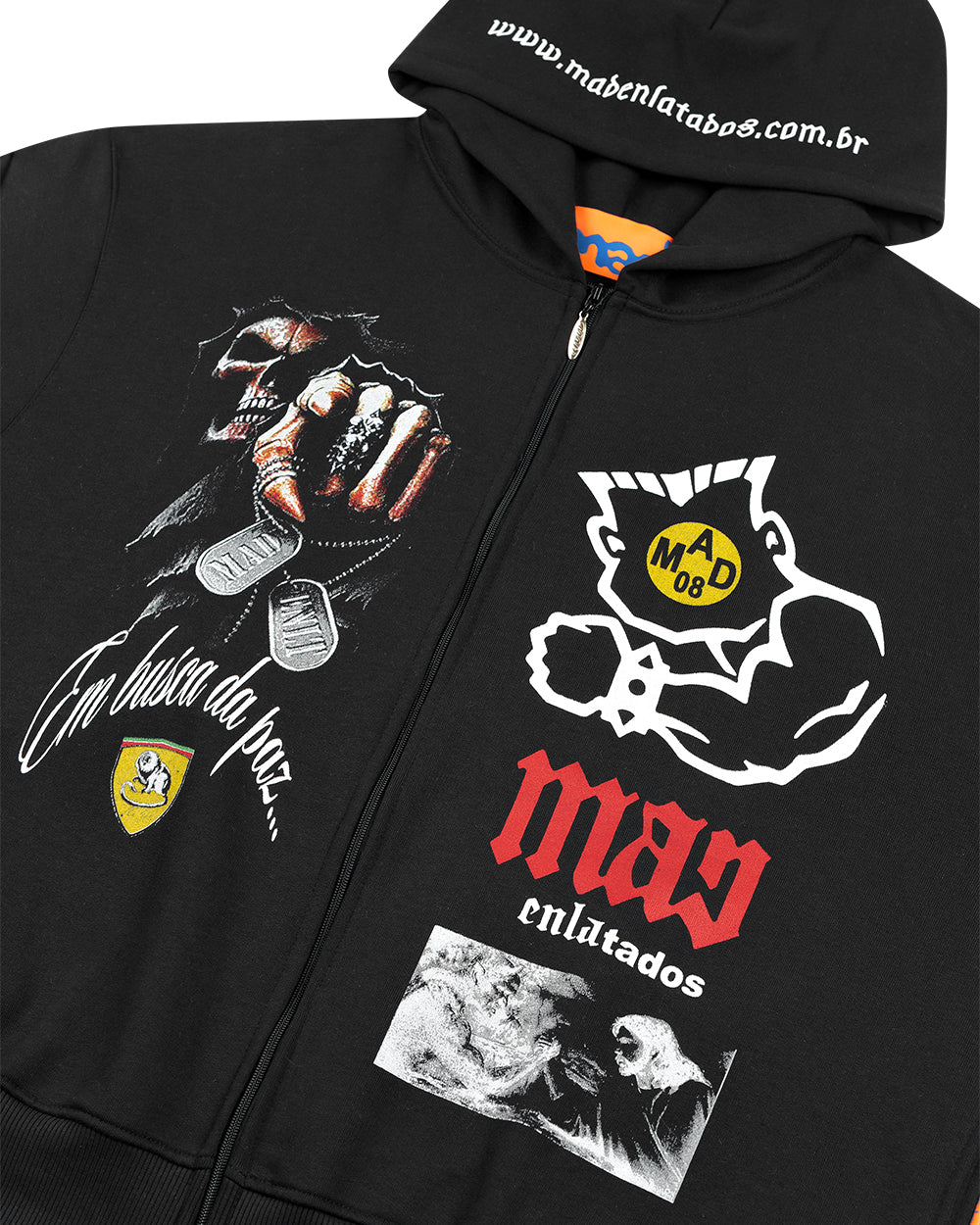 BLUSA MOLETOM MAD CLUB (PRETO)