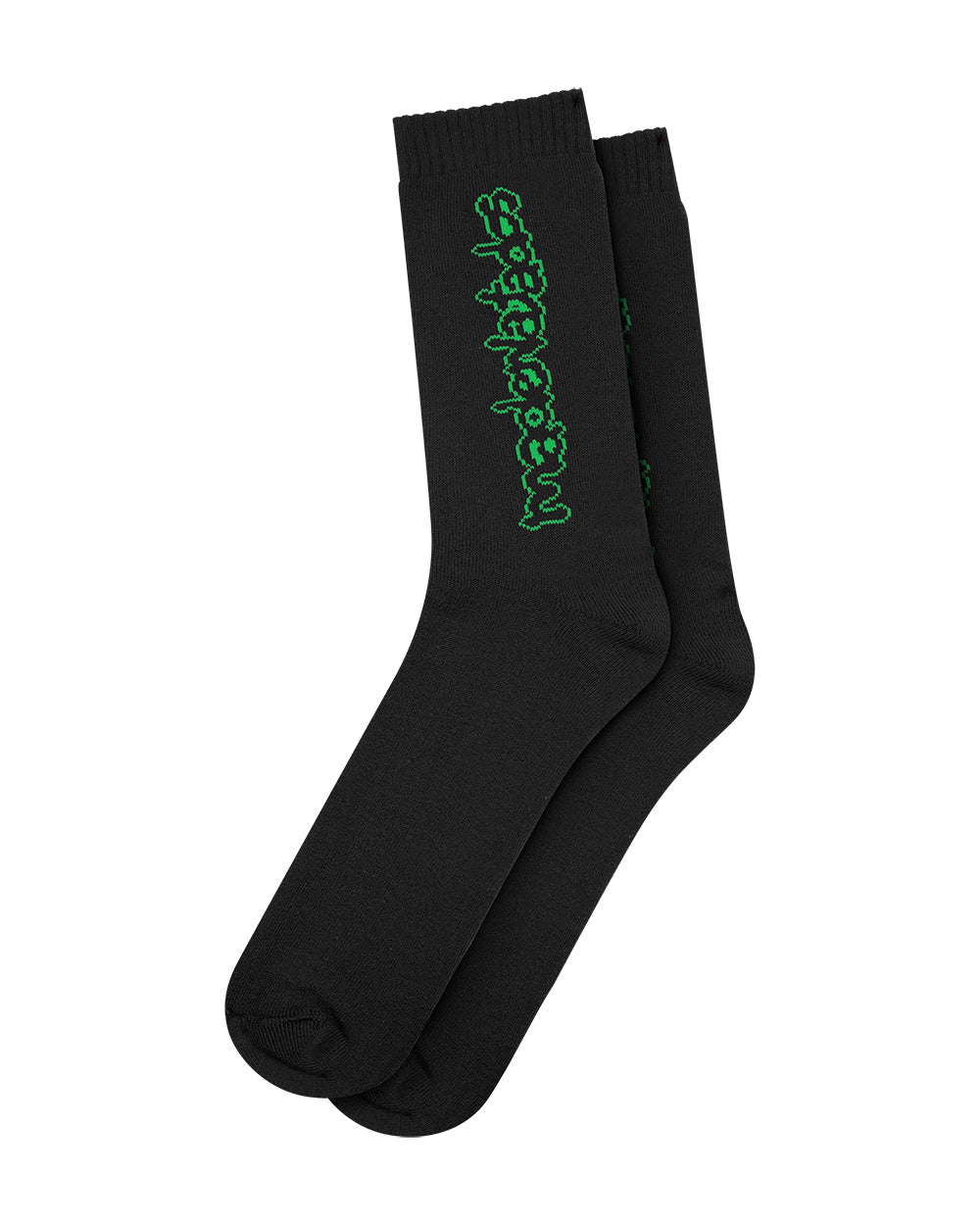 MEIAS CANO ALTO (PRETO/VERDE)