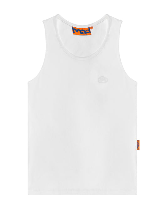 REGATA TANK TOP BORDADO M (BRANCO)