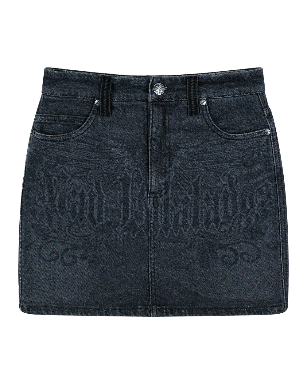 SAIA CURTA JEANS MAD ROCK