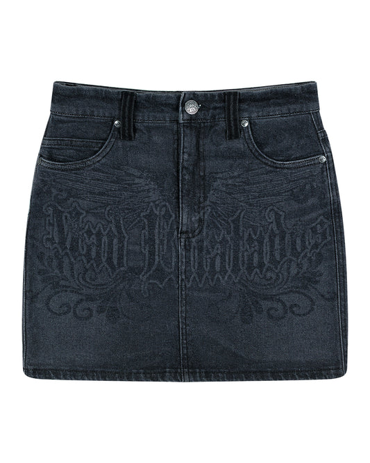 SAIA CURTA JEANS MAD ROCK