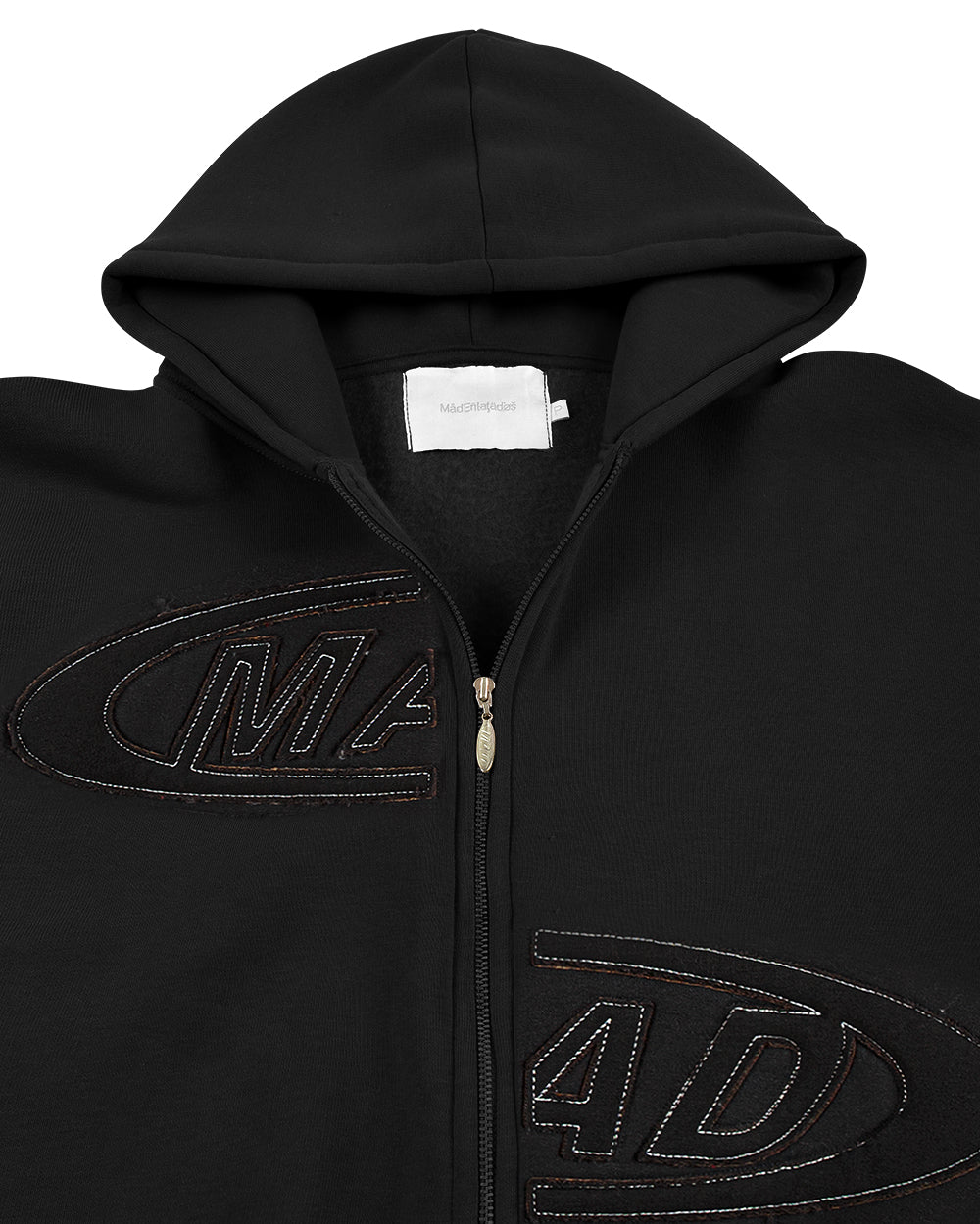 BLUSA MOLETOM PORTAL (PRETO LINHA BRANCA)