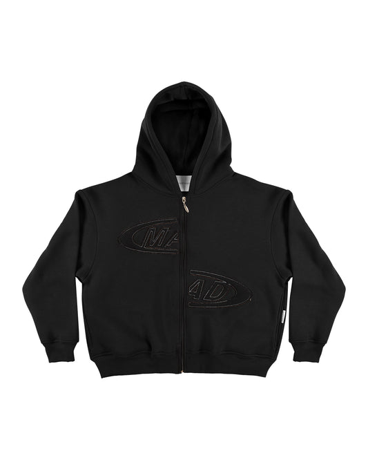 BLUSA MOLETOM PORTAL (PRETO LINHA BRANCA)