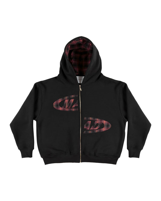 BLUSA MOLETOM PORTAL XADREZ (PRETO)