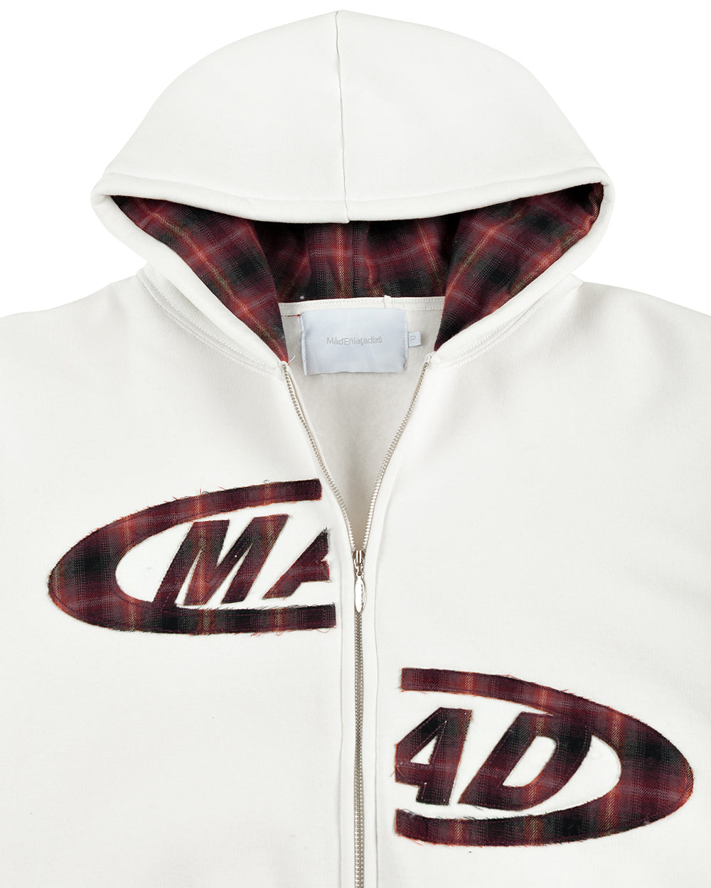 BLUSA MOLETOM PORTAL XADREZ (OFF-WHITE)
