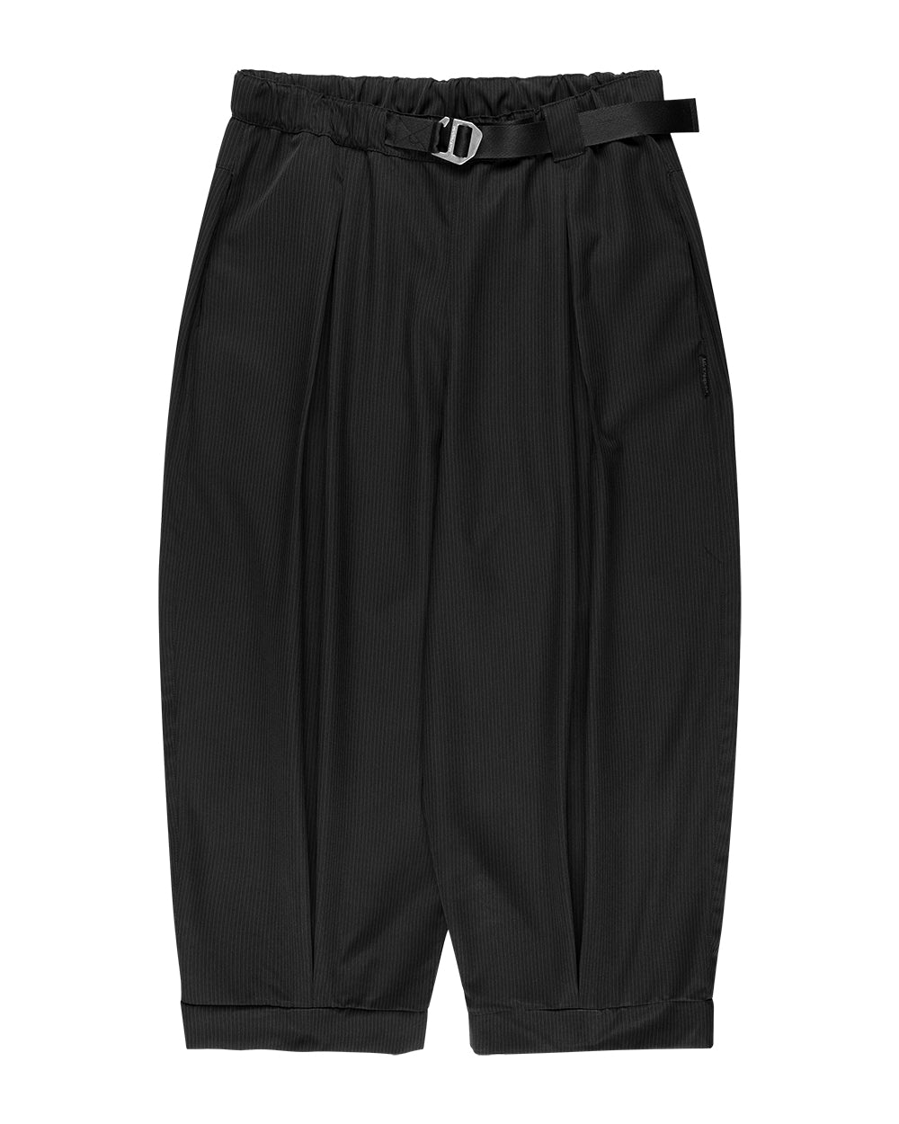 CALÇA BALÃO COM PREGAS - RISCA DE GIZ (PRETO)