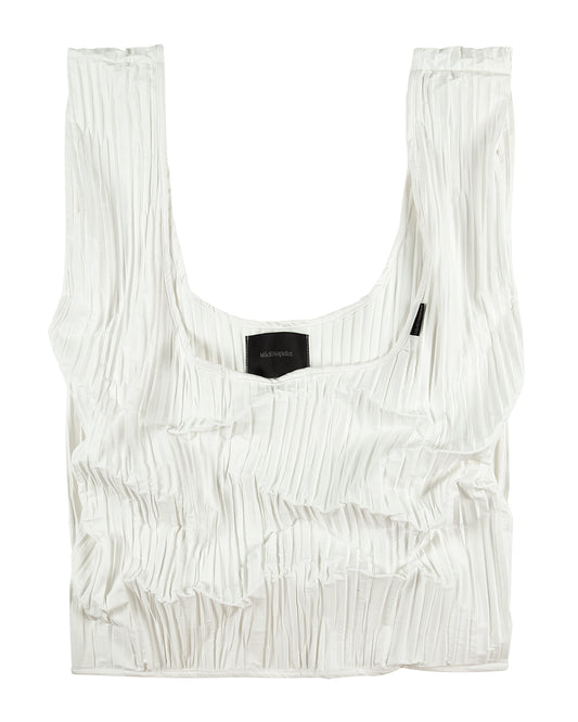 BOLSA SACOLA PLISSADA (BRANCO)