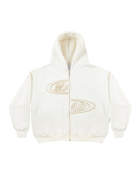 BLUSA MOLETOM PORTAL (BRANCO LINHA PRETA)