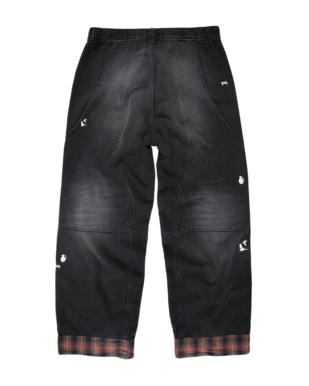 CALÇA JEANS CURVAS BARRA XADREZ – Mad Enlatados
